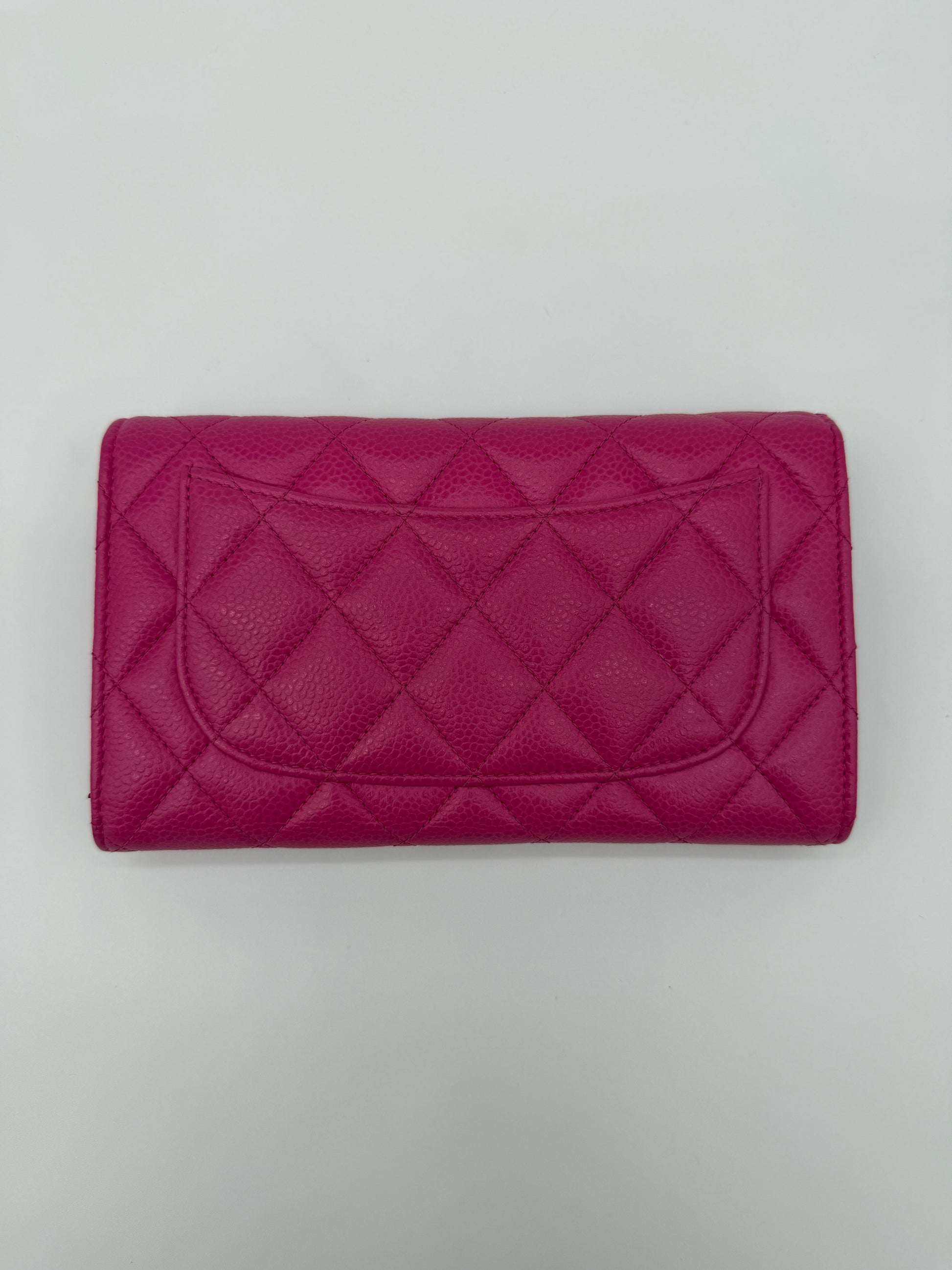 Chanel Pink Caviar Large Flap Wallet