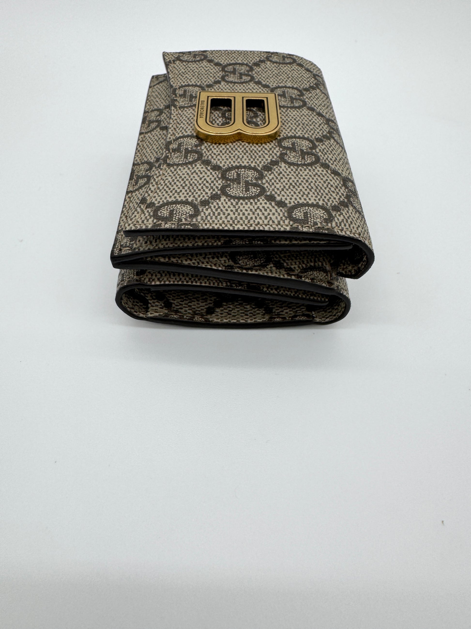 Gucci x Balenciaga The Hacker Project Trifold Wallet GG Coated Canvas