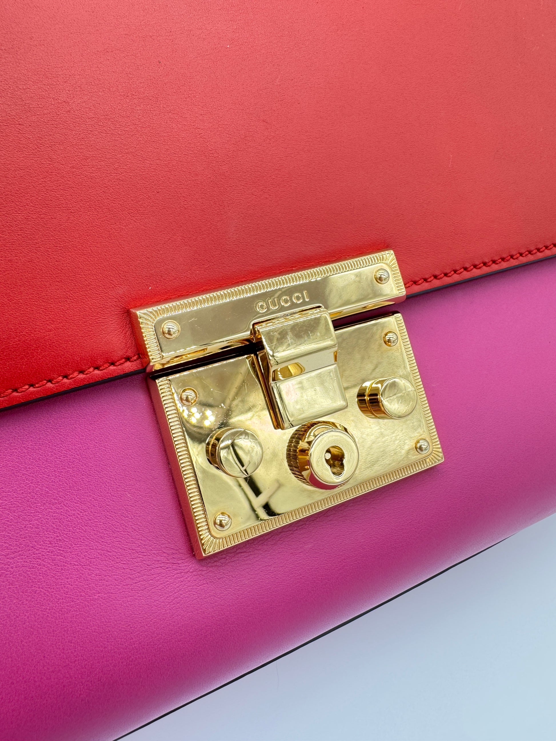 Gucci Padlock Colorblock Medium Shoulder Bag