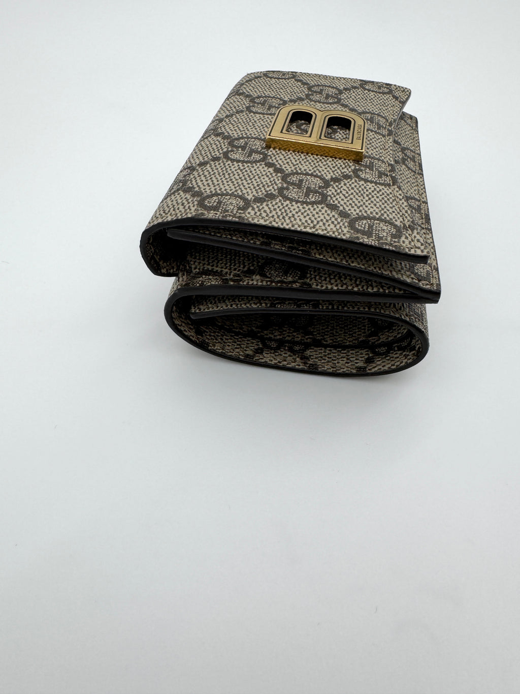 Gucci x Balenciaga The Hacker Project Trifold Wallet GG Coated Canvas