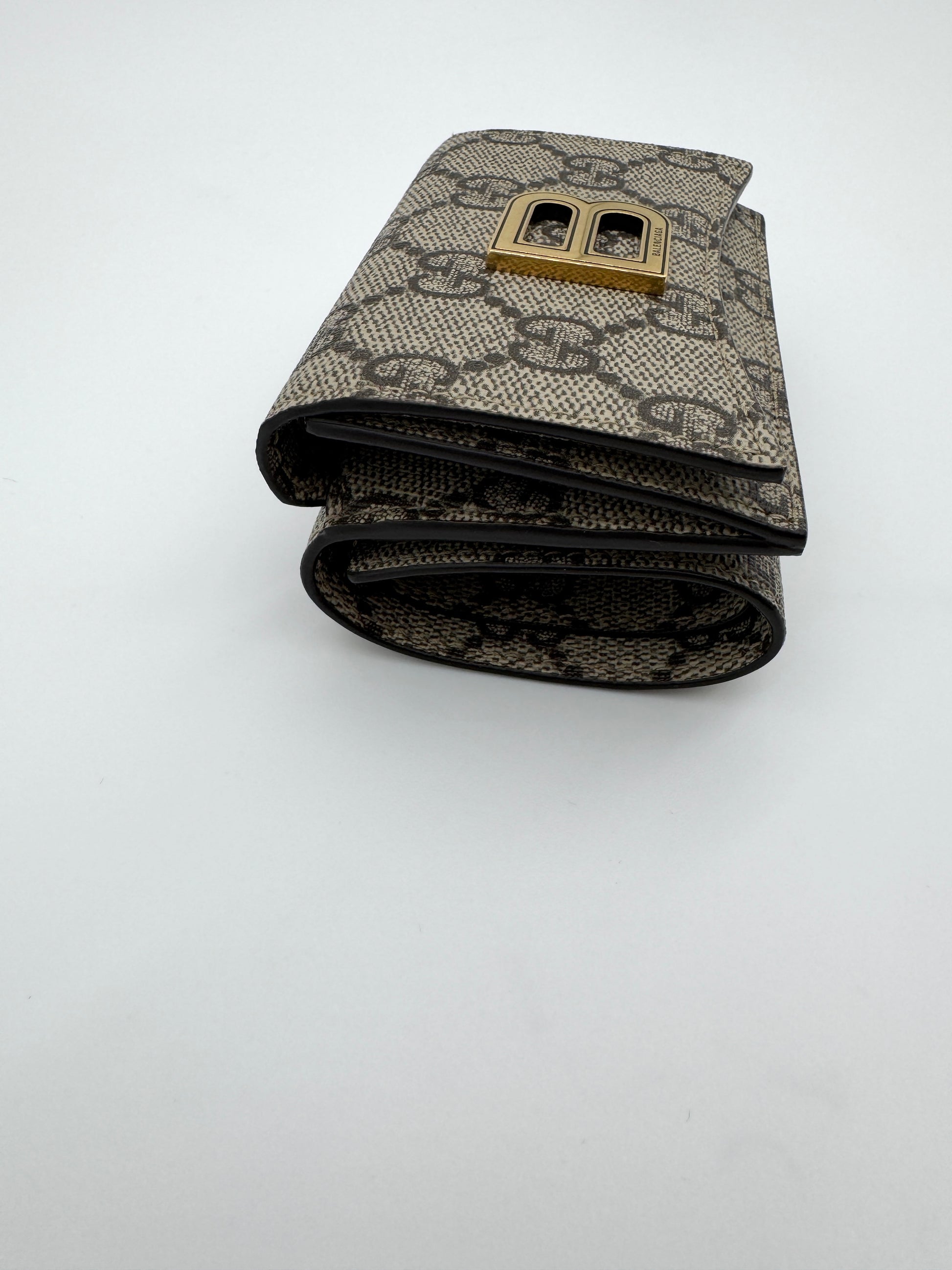 Gucci x Balenciaga The Hacker Project Trifold Wallet GG Coated Canvas