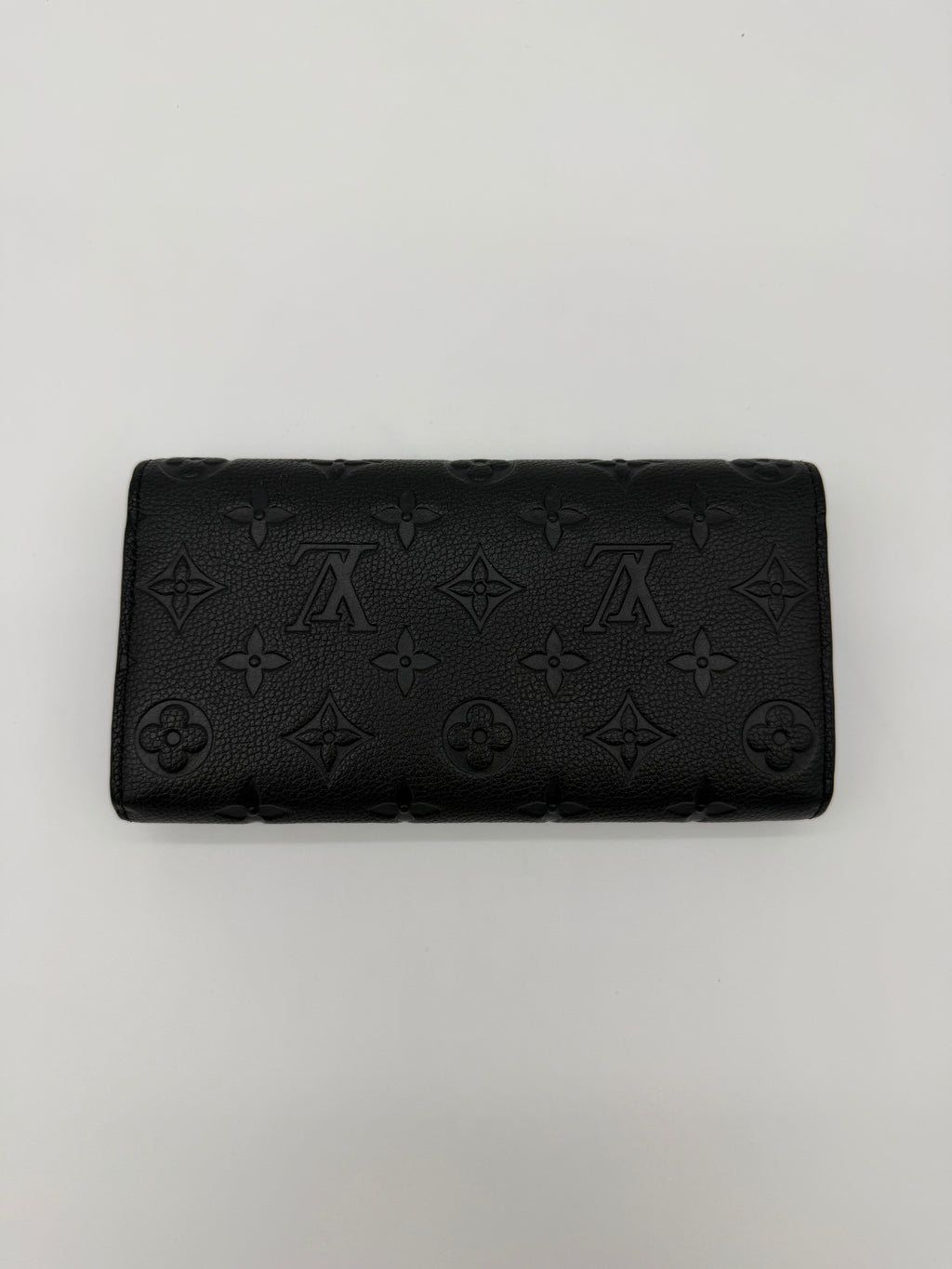 Louis Vuitton Black Empreinte Sarah Wallet