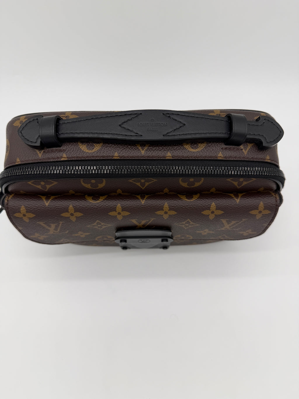 Louis Vuitton Monogram Macassar S-Lock Messenger Bag