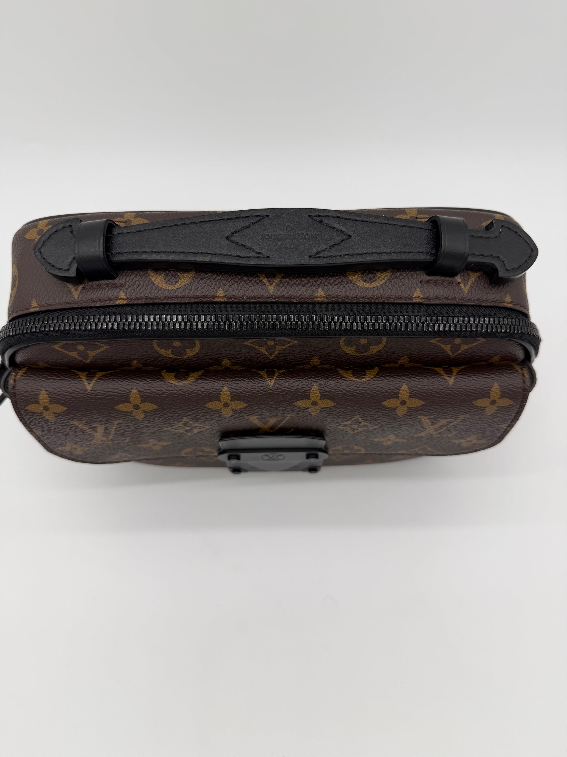 Louis Vuitton Monogram Macassar S-Lock Messenger Bag
