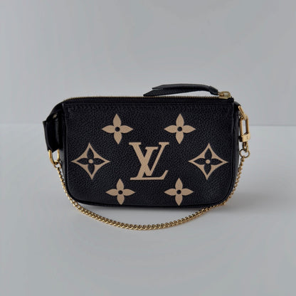 Louis Vuitton Mini Pochette Accessoires Bicolor Monogram Empreinte