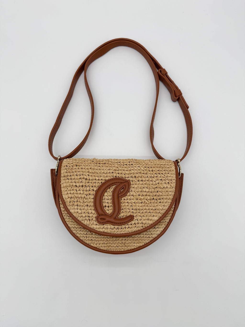 Christian Louboutin Raffia By My Side Crossbody