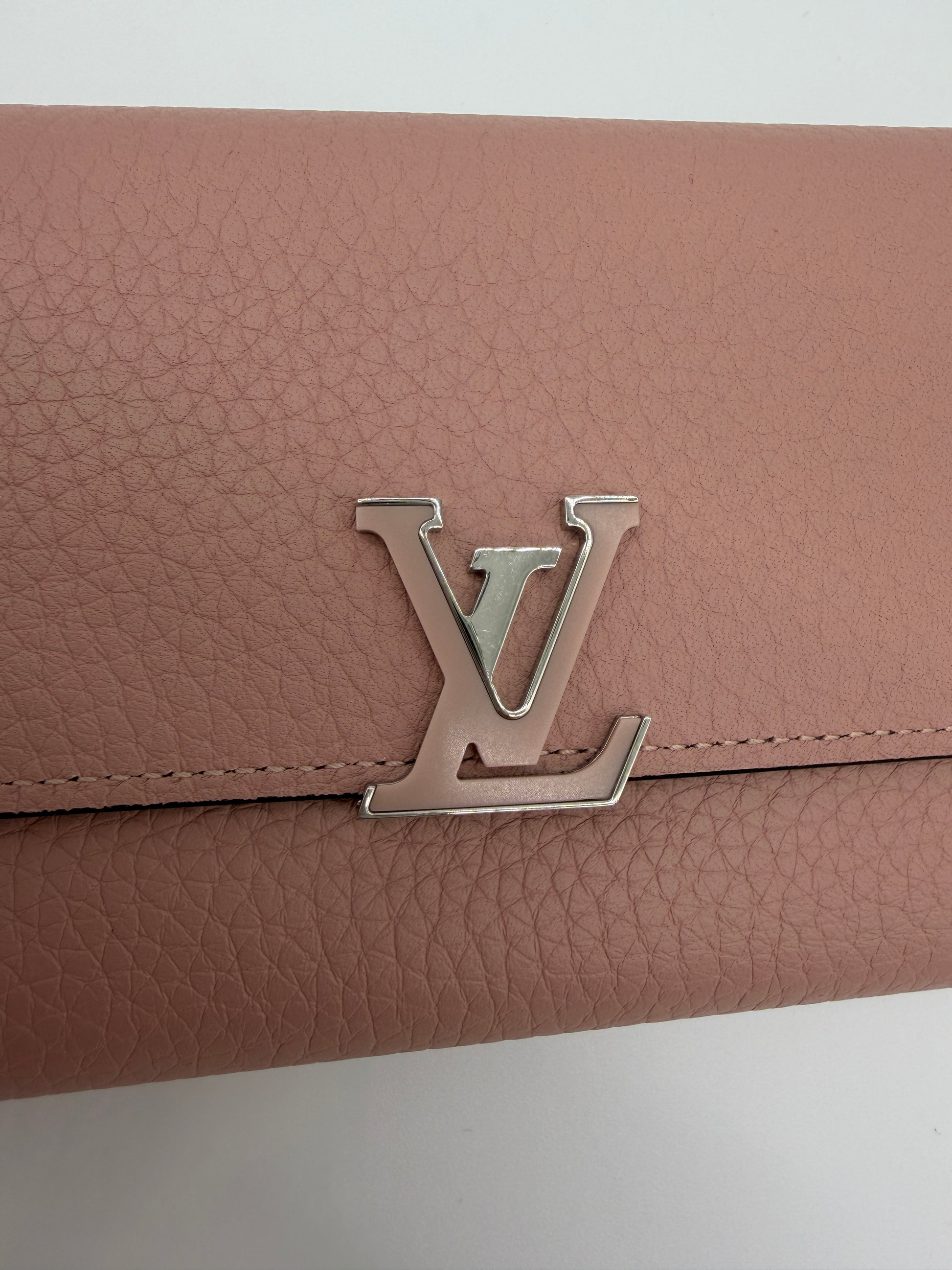 Louis Vuitton Capucines Pink Wallet