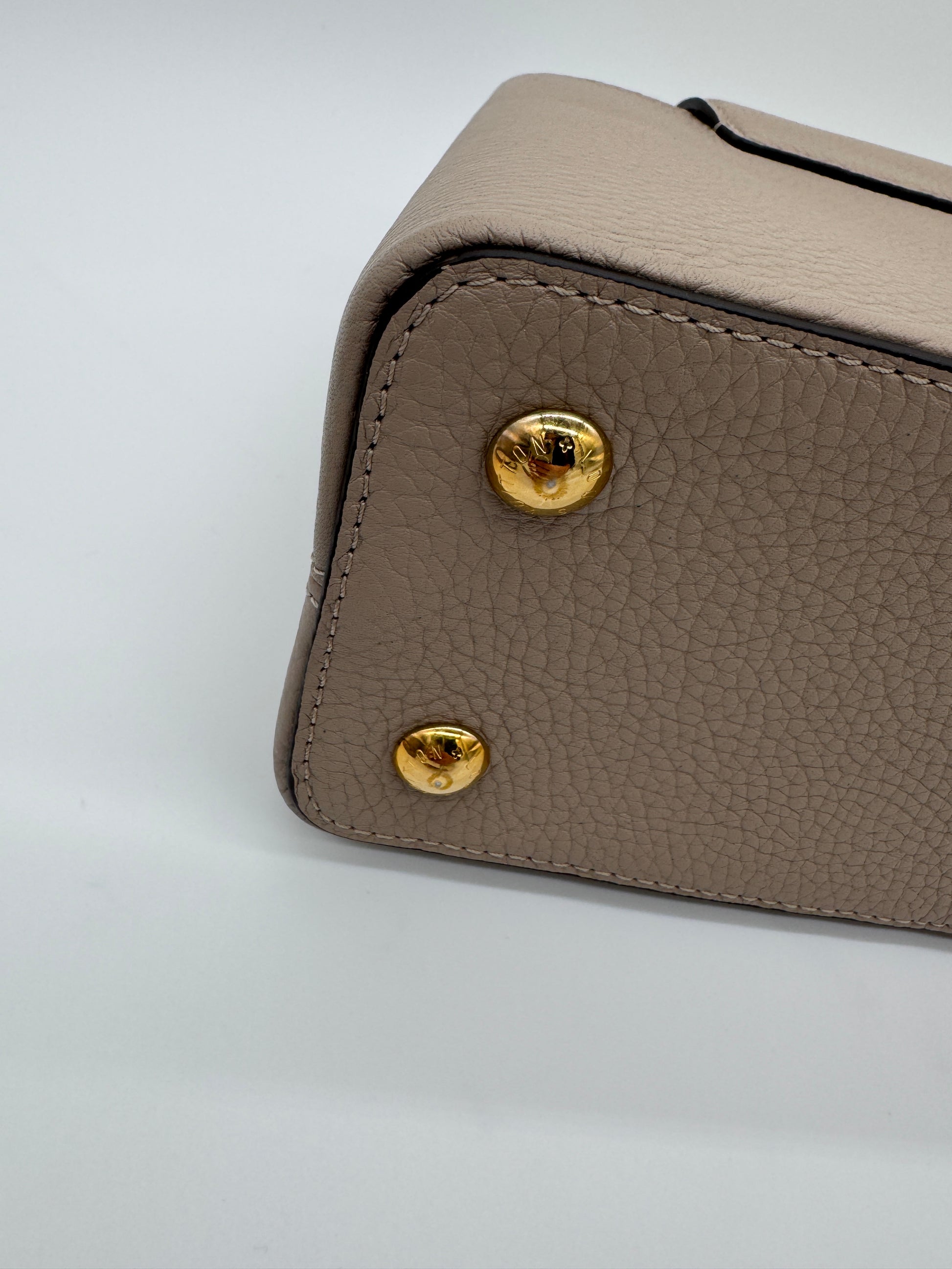 Louis Vuitton Capucines PM Taurillon Galet Leather & Python