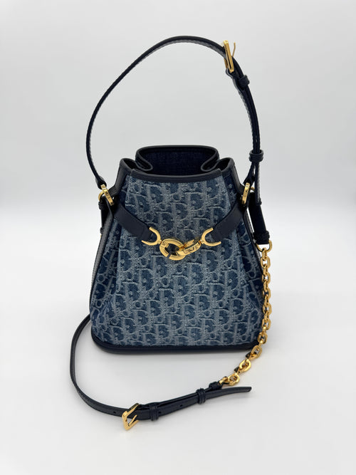 Christian Dior Medium C’est Denim Dior Oblique Jacquard
