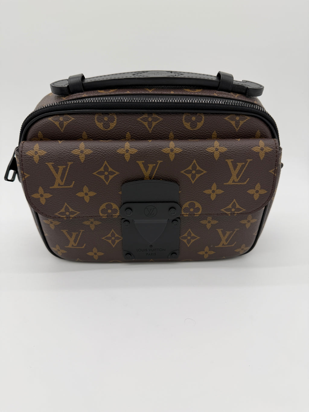 Louis Vuitton Monogram Macassar S-Lock Messenger Bag