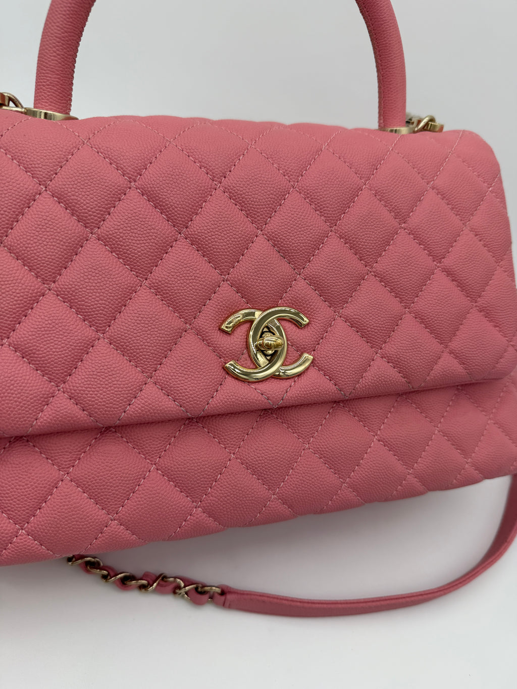 Chanel Caviar Coco Top Handle Small