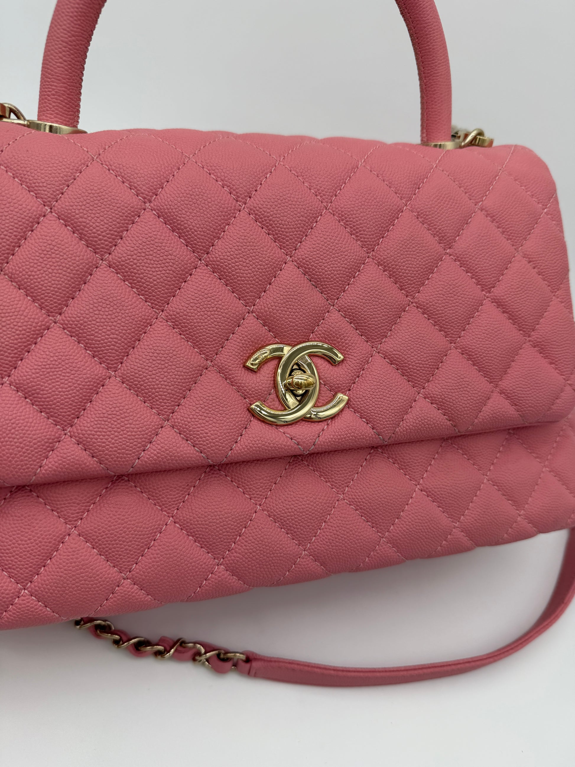Chanel Caviar Coco Top Handle Small