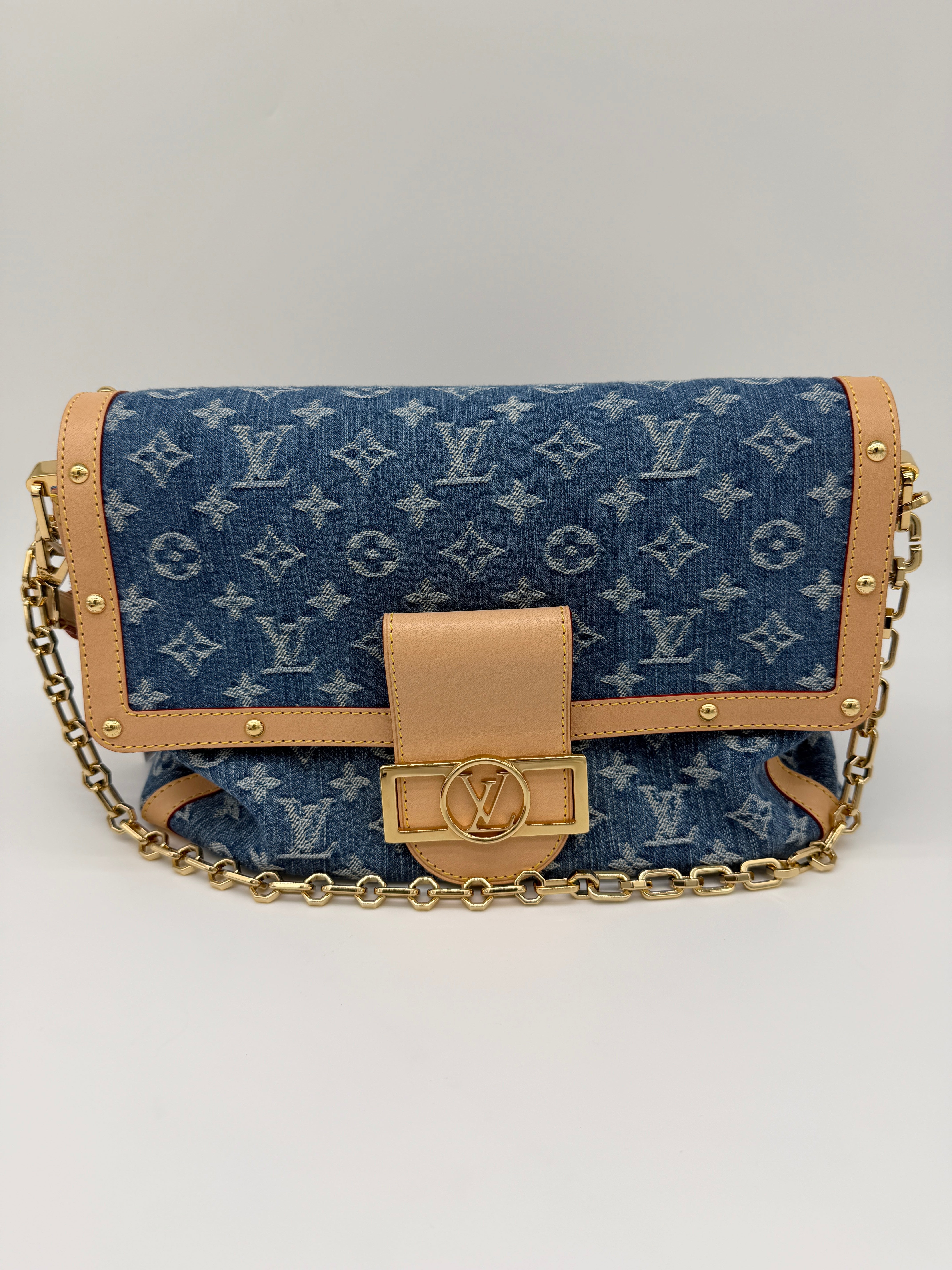 Louis Vuitton Denim Dauphine Soft GM