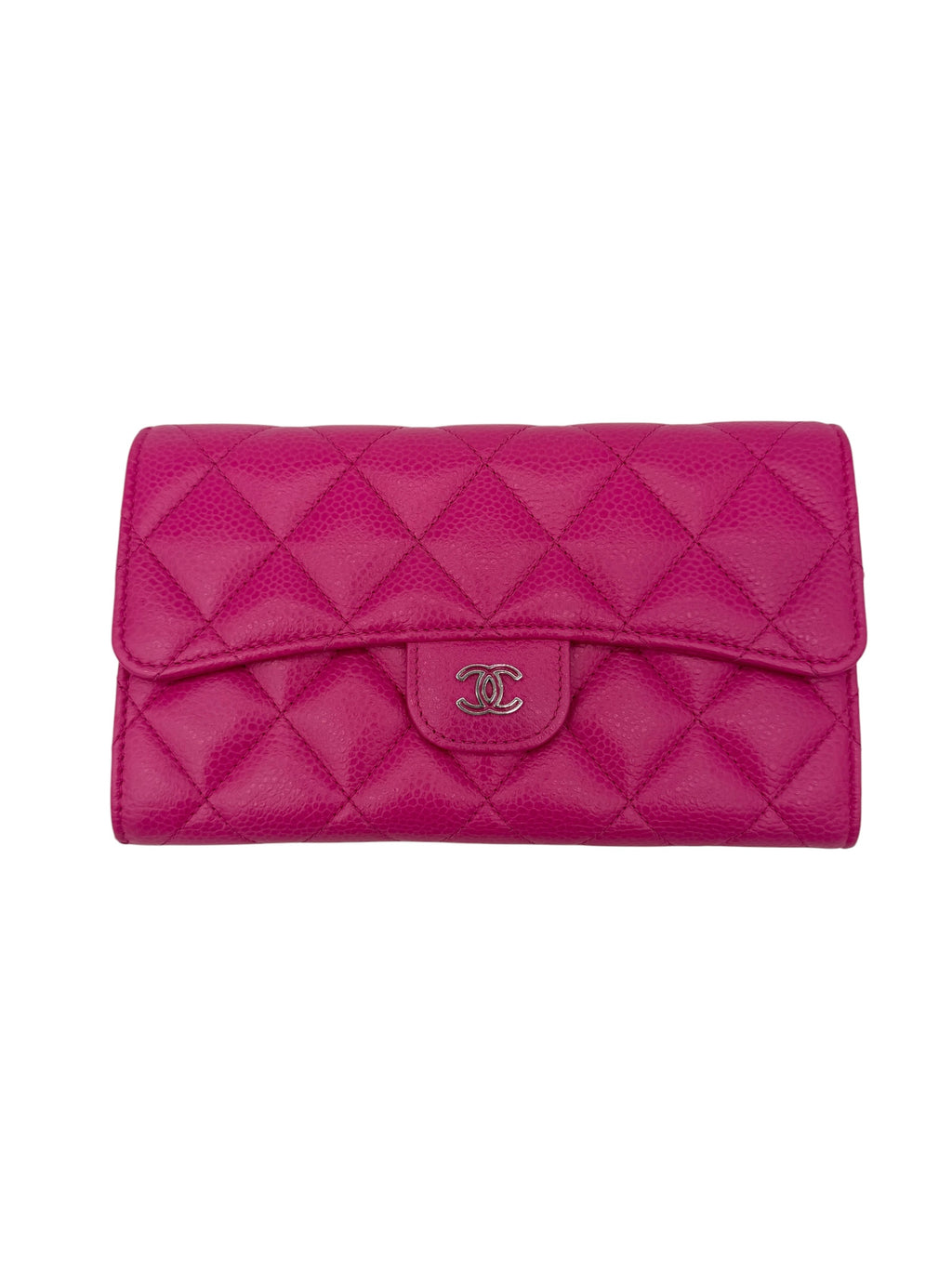 Chanel Pink Caviar Large Flap Wallet
