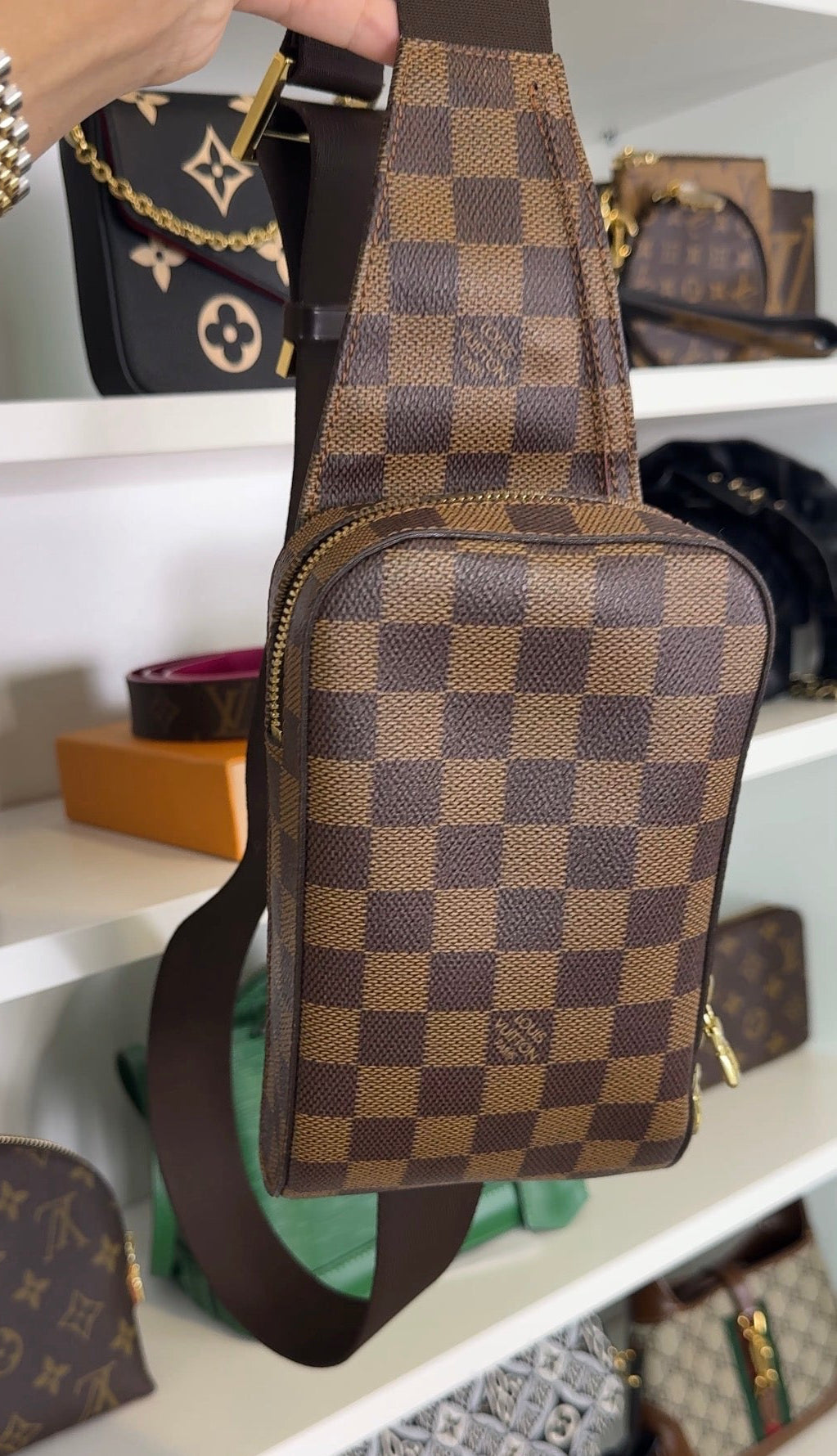 Louis Vuitton Geronimos Body Bag Damier Ebene
