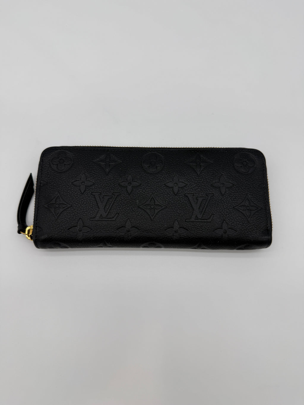 Louis Vuitton Clemence Wallet Black Empreinte