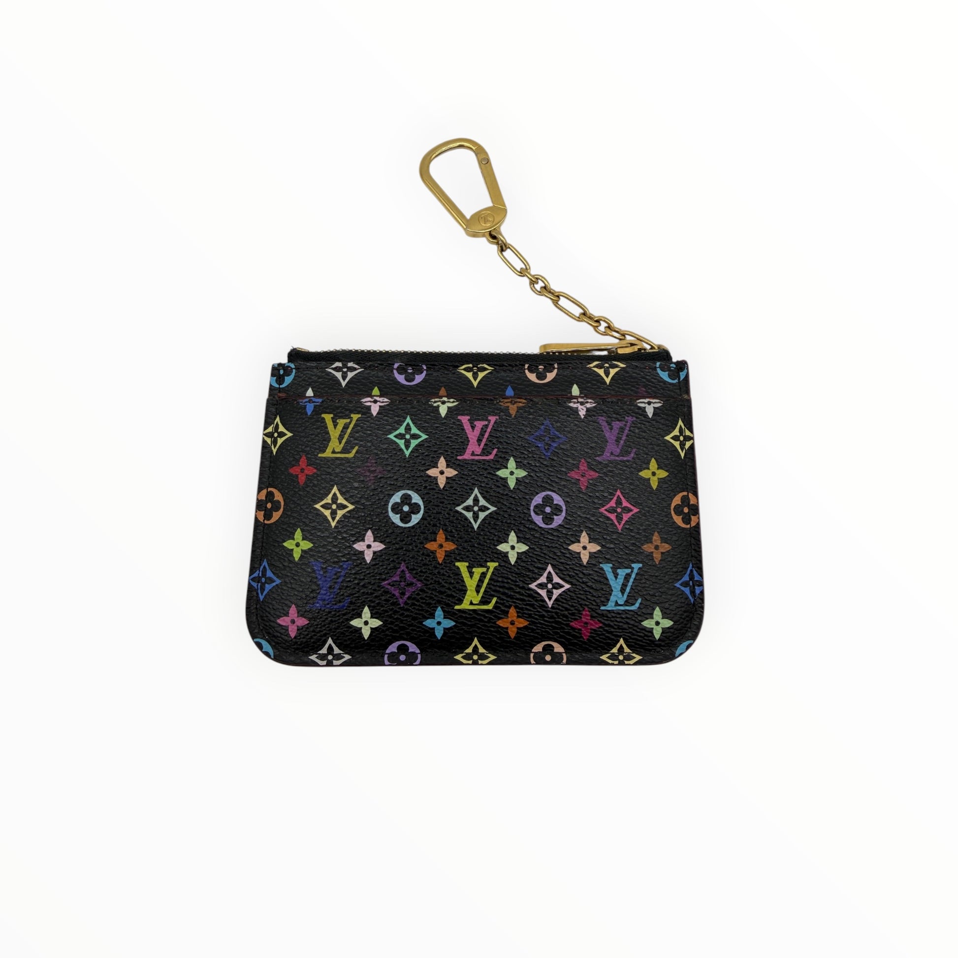 Louis Vuitton Black Multicolor Murakami Key Pouch