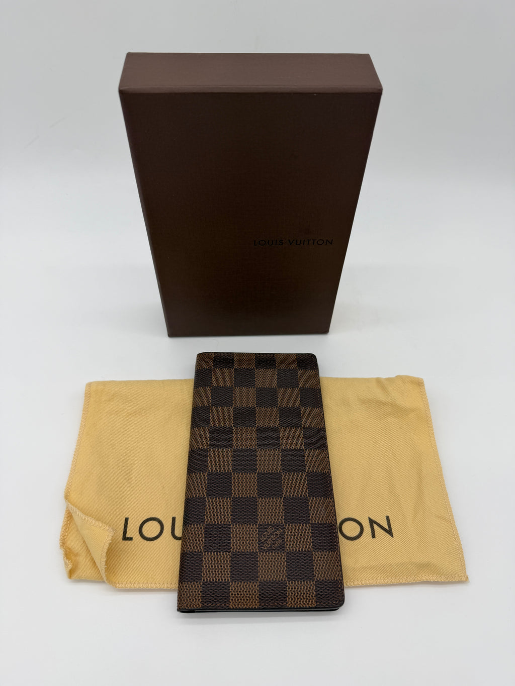 Louis Vuitton Damier Ebene Checkbook Cover