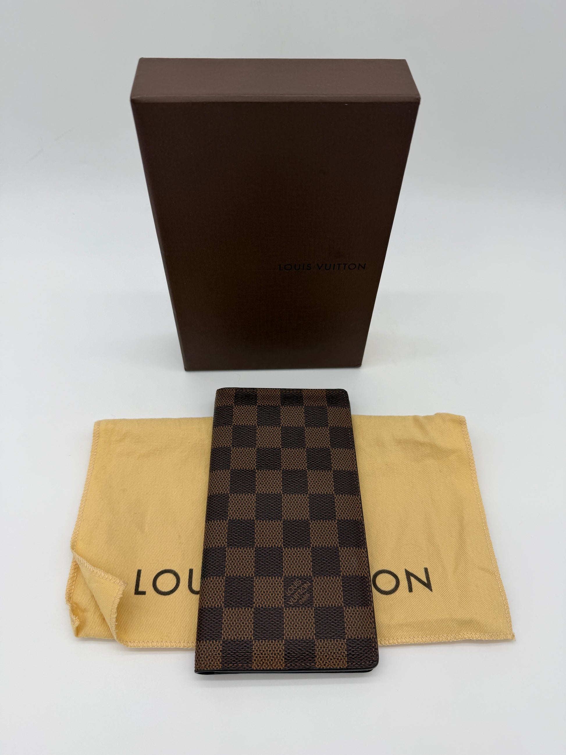 Louis Vuitton Damier Ebene Checkbook Cover