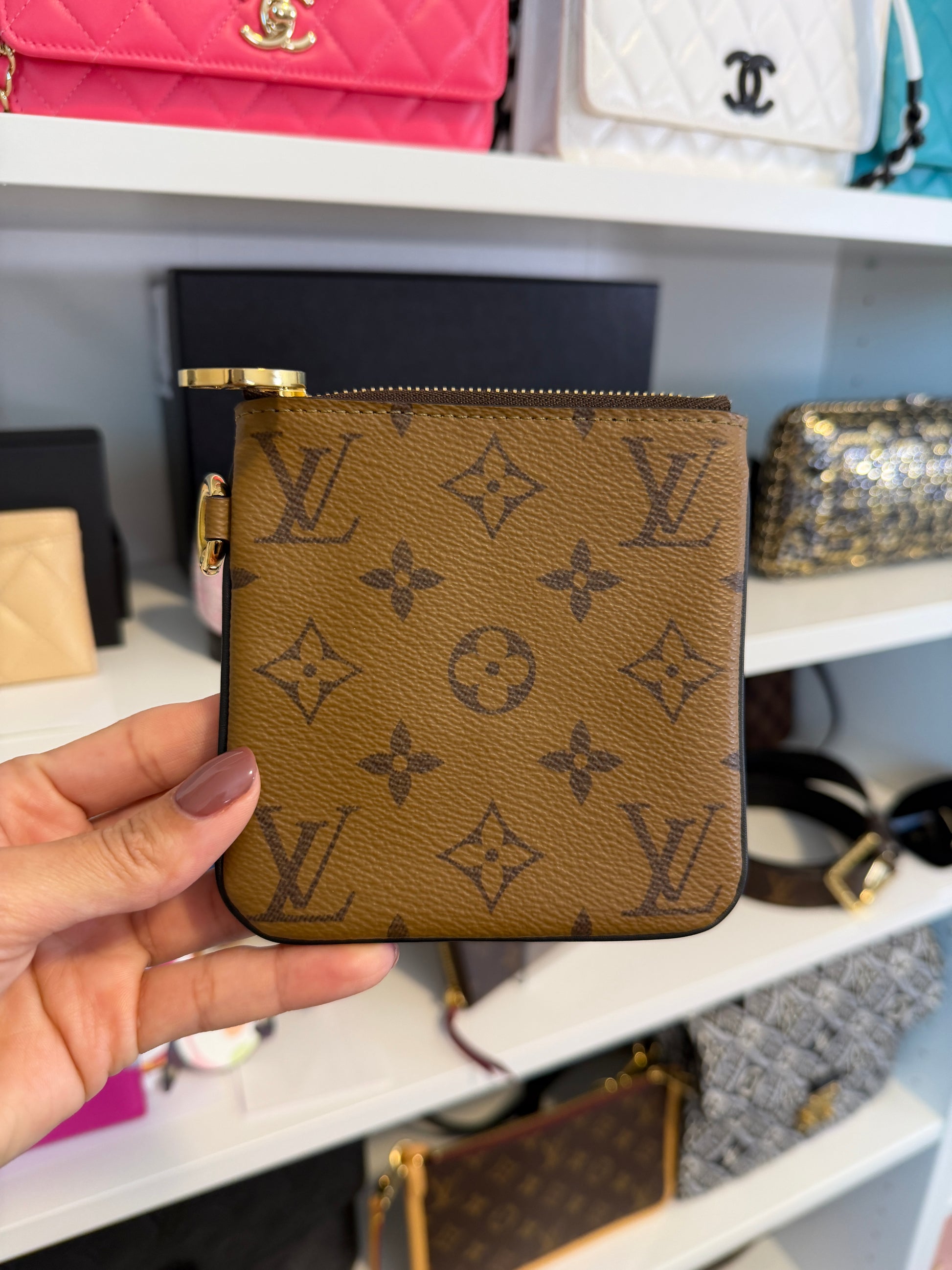 Louis Vuitton Reverse Monogram Zipped Pouch