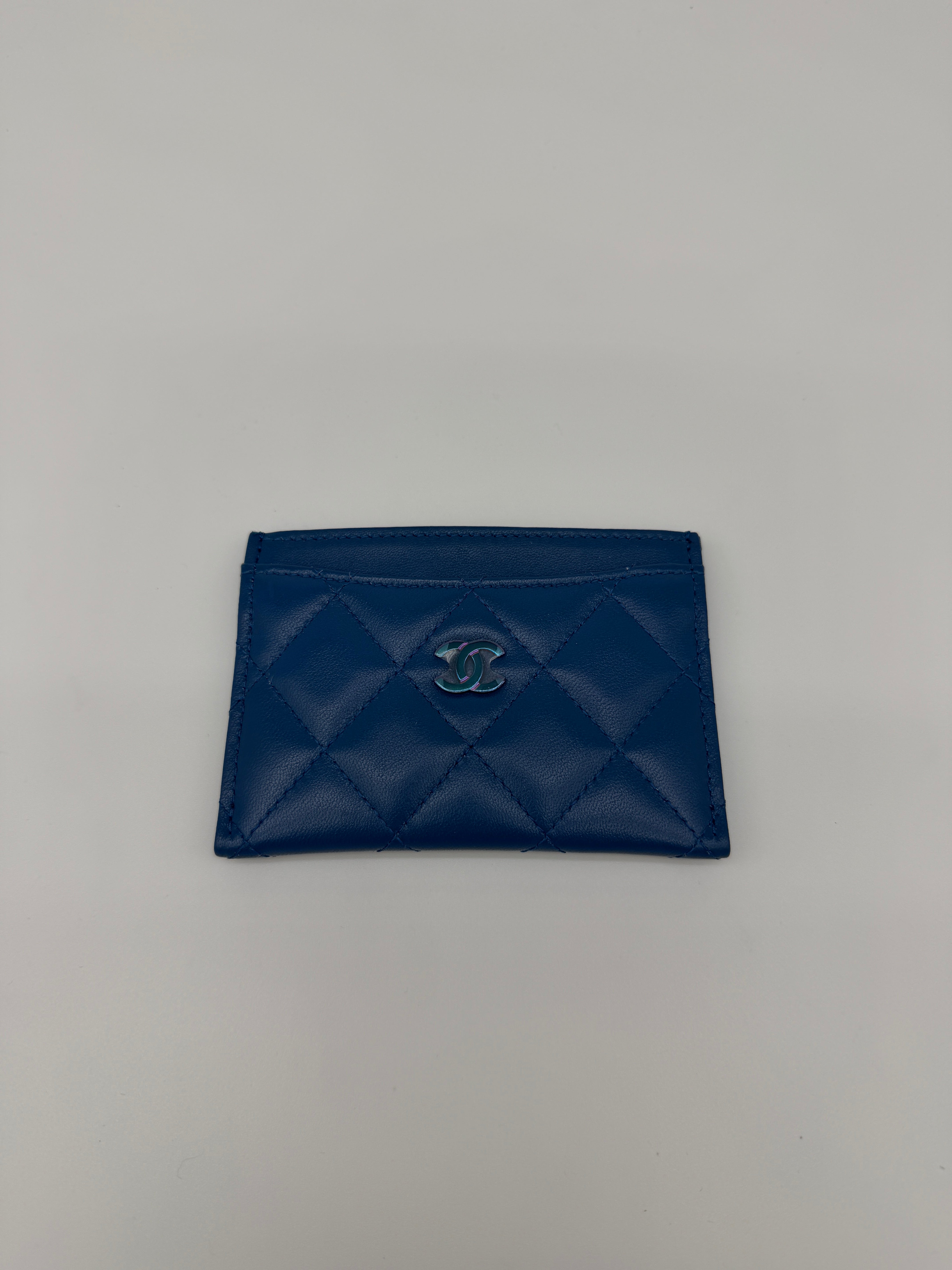 Chanel Blue Card Holder