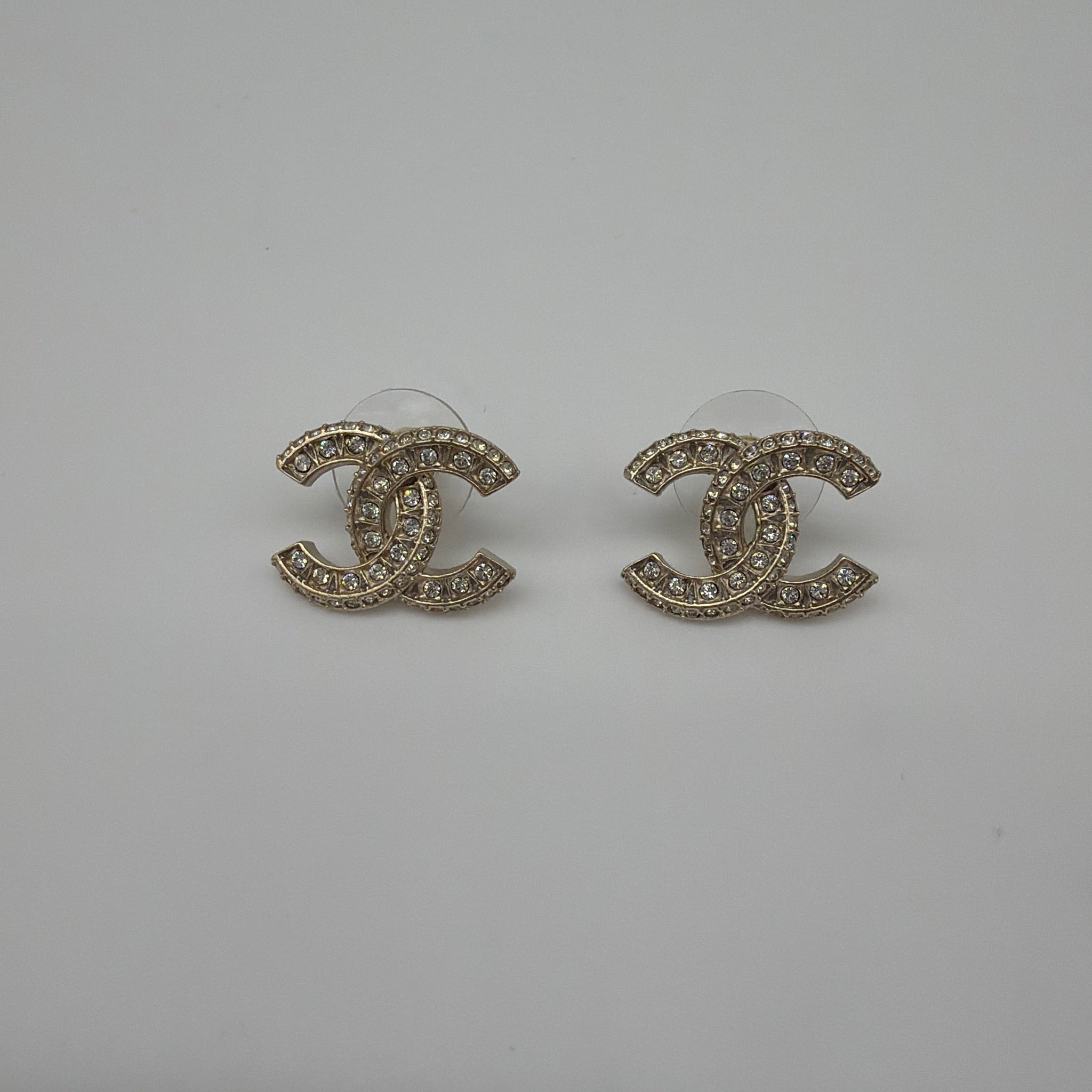 Chanel CC Stud Earrings