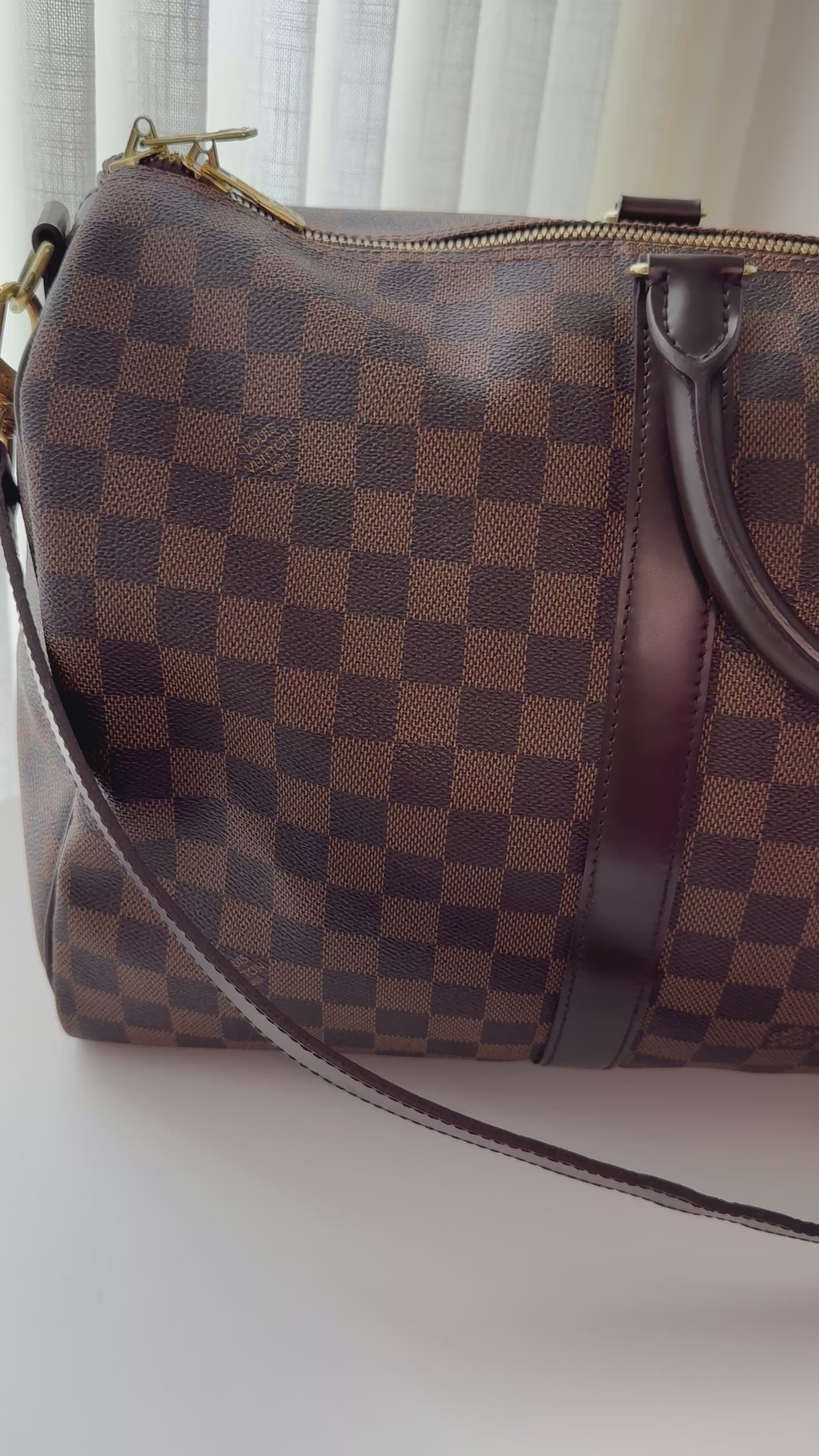 Louis Vuitton Keepall Bandoulière 45 Damier Ebene